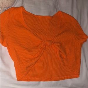 Orange summertime crop top 💕